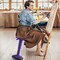 Wobble Stool Adjustable Height Active Sitting Stool Kids Adults Balance Seat Silicone Base Classroom Home